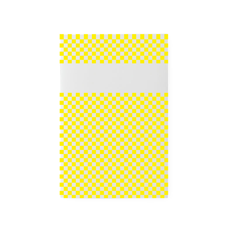 carnet de notes damier jaune fluo -Pantone 803