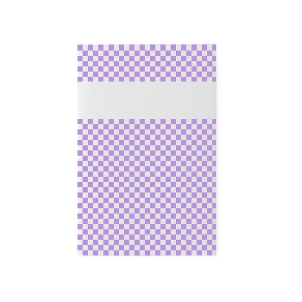 carnet de notes damier Mauve -Pantone 264