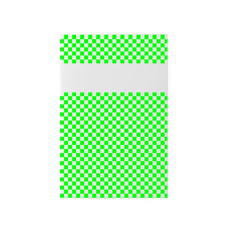carnet de notes damier Vert fluo -Pantone 802