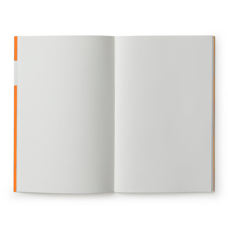 carnet de notes rayé Orange fluo -Pantone 805