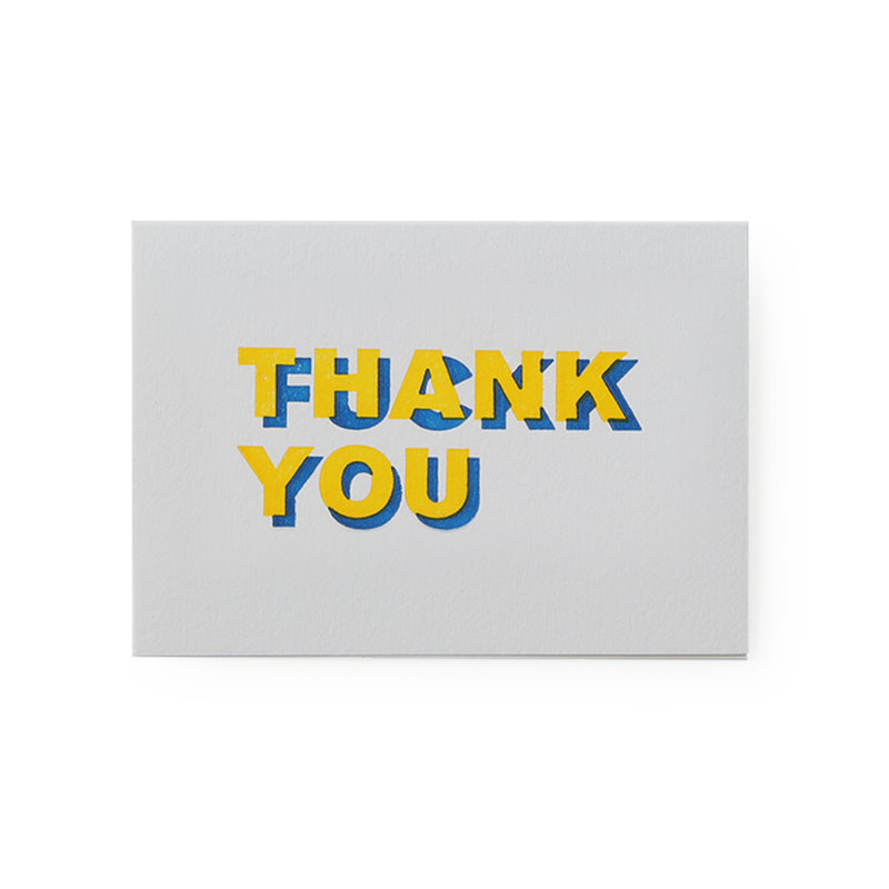carte thankyou/fuckyou jaune/bleu
