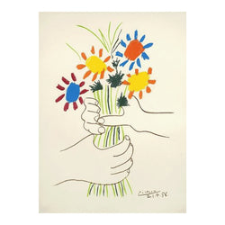 Pablo Picasso - d'après "Mains et bouquet 1958 "